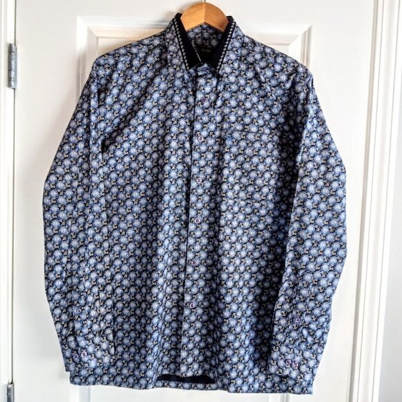 CD Rage Charagh Din Blue Long Sleeve Shirt - Picture 1 of 8
